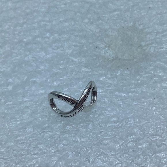 Pandora,”Family Forever & Always Infinity ” S925ALE, Charm #793243C00 A8-7 - Picture 4 of 5